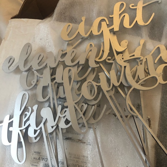 Wooden wedding table numbers 5 bundle laser cut svg file Custom Laser Cut Wooden Table Numbers